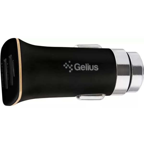 Автомобільний зарядний пристрій Gelius Apollo GP-CC01 15W 3.1A 2USB + cable Type-C Black (Код товару Харків - зображення 2