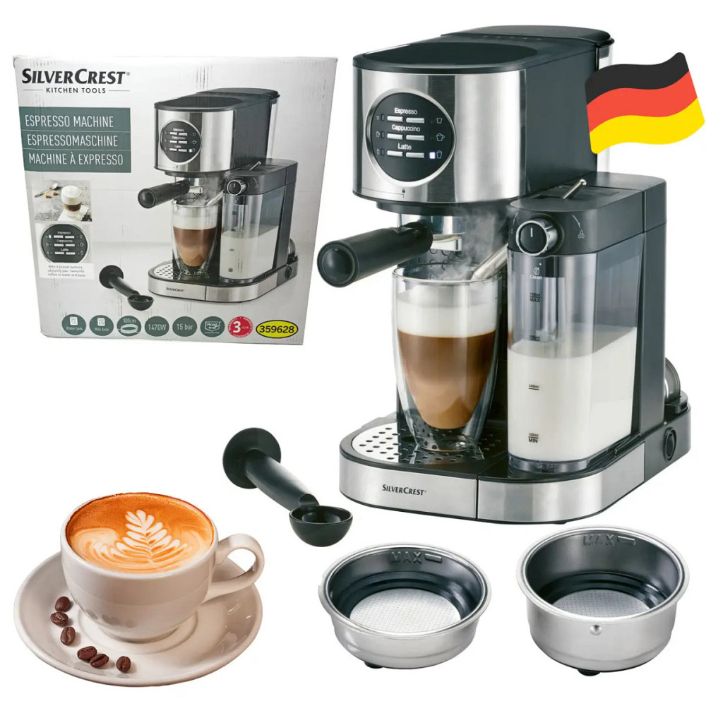 Кофеварка рожковая Silver Сrest SEMM-1470-A2 1470 Вт Киев - изображение 1