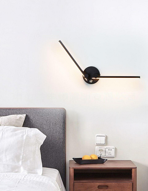 Бра настінна LED WSE11-bk-k Чорний 9х10х60 см. Київ - зображення 1