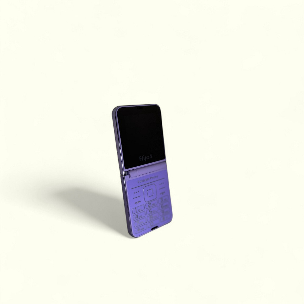 Кнопочный мобильный телефон раскладушка AIEK Flilo 4 на 4 сим карты Phiolet Киев - изображение 8
