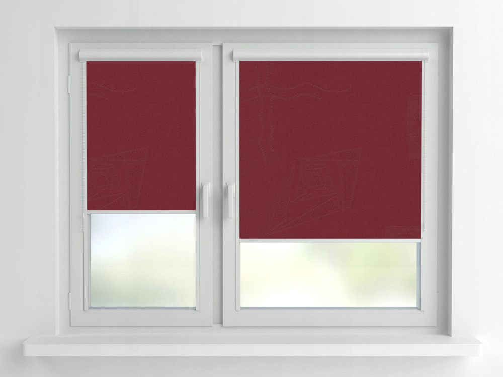 Рулонна штора Rolets Ікеа 2-1807-2200 220x170 см закритого типу Бордова Киев - изображение 1