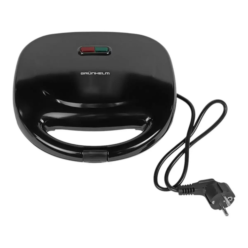 Сэндвичмейкер Grunhelm GSM711 750 Вт черный Киев - изображение 3