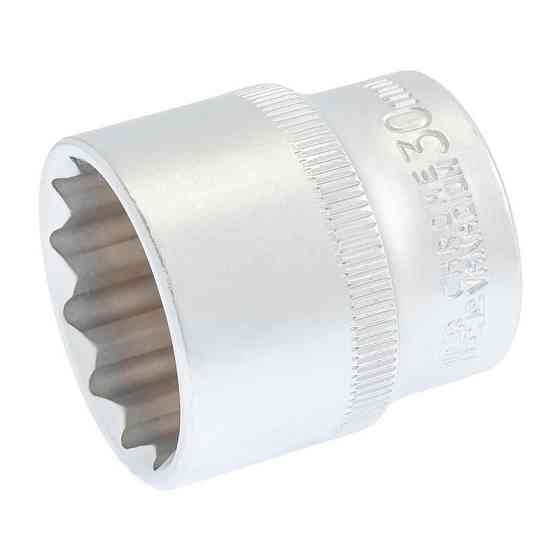 Головка торцевая MASTERTOOL 12-гранная ½" 30 мм L 43 мм CrV 78-0630 Харків