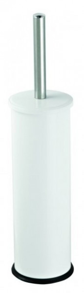 Щетка для унитаза напольная нержавеющая сталь, белая Київ - зображення 1