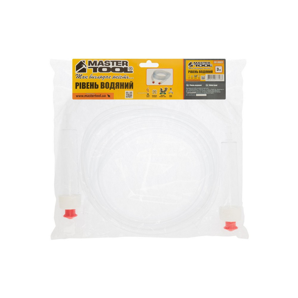 Уровень водяной MASTERTOOL 3 м 30-0003 Харків - зображення 2