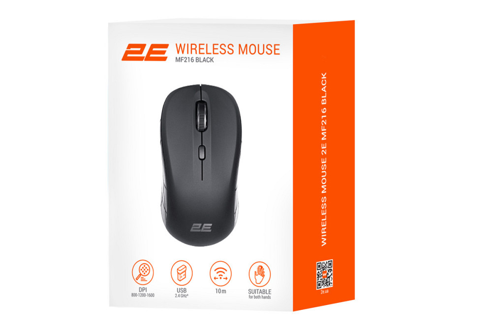 Мышь компьютерная безпроводная 2Е WL 2E-MF216WB черная Київ - зображення 8