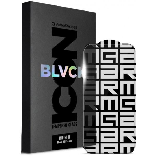 Захисне скло ArmorStandart Infinity Icon 2.75D для iPhone 15 Pro Max Black (Код товару:34728) Харків - зображення 1