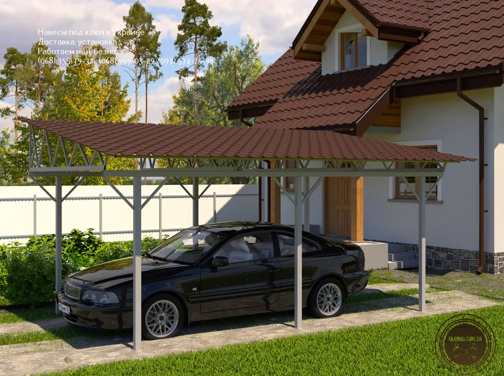Будь-які види навісів з полікарбонату, профнастилу та металочерепиці. Кривой Рог - изображение 4