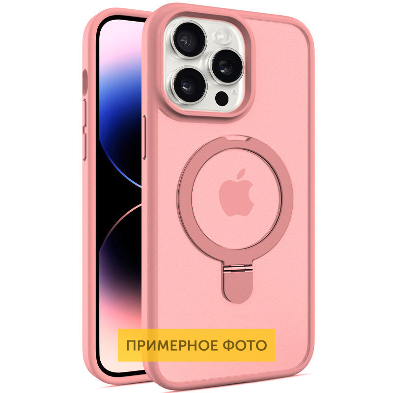 TPU+PC чехол Metal Buttons with MagSafe Colorful HQ Ring для Apple iPhone 16 Pro (6.3") Херсон - зображення 1