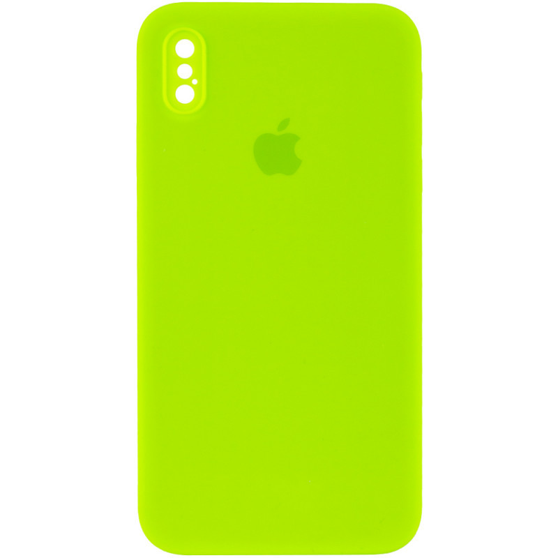 Чехол Silicone Case Square Full Camera Protective (AA) для Apple iPhone XS Max (6.5") Херсон - зображення 4