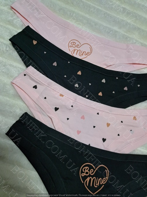 Женские трусы-бразилианы с рисунком сердечек (арт. 200-20/8) Кривий Ріг - зображення 6