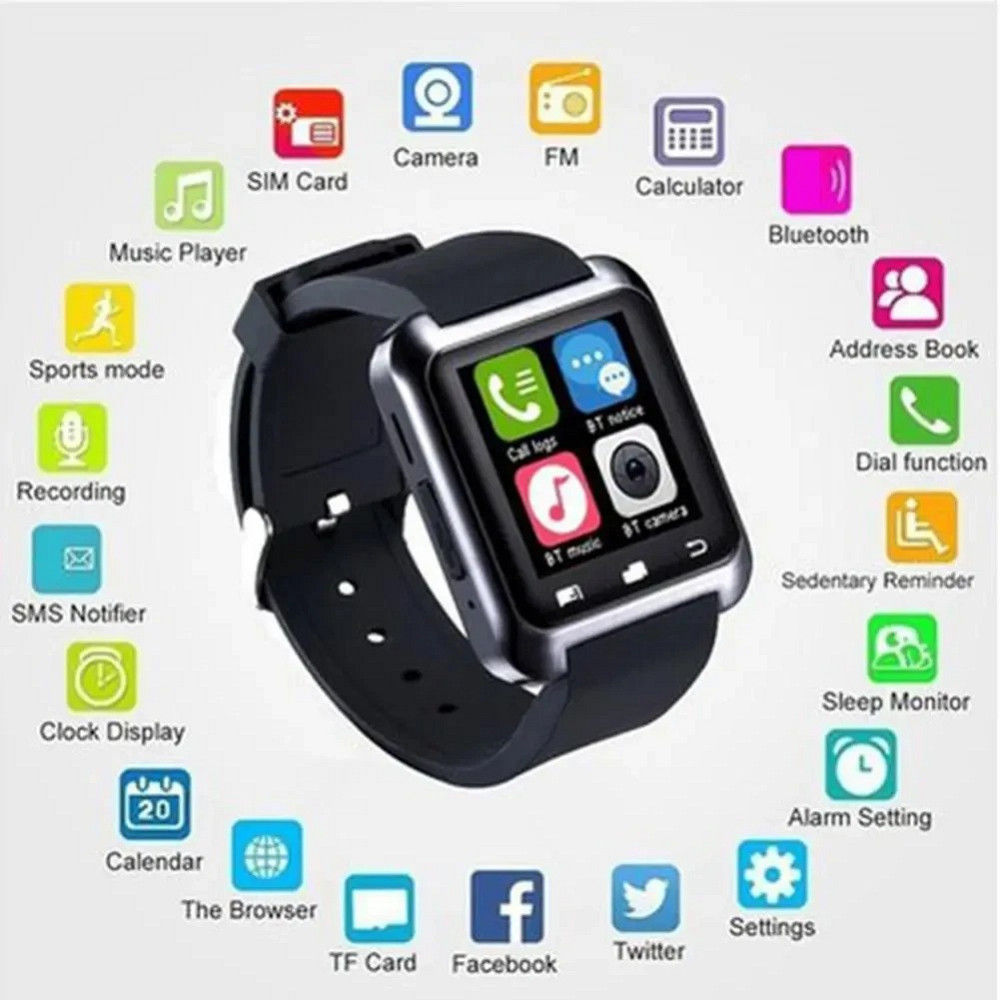 Смарт часы Smart Watch U80 Фитнес смарт часы Умные часы браслеты Київ - зображення 3