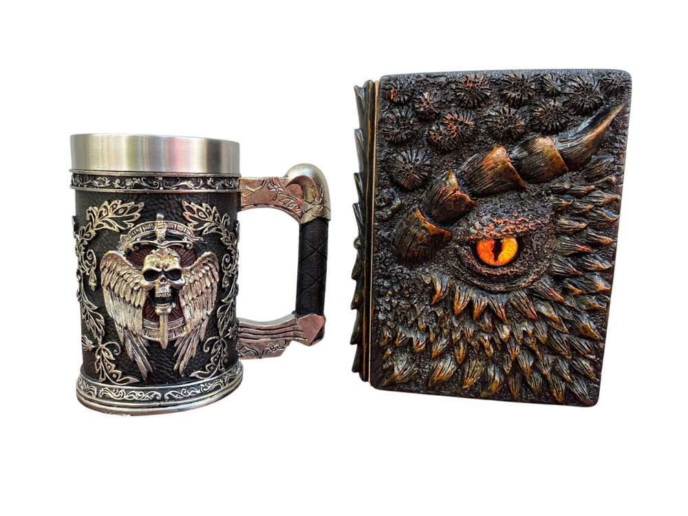 Подарочный набор Кружка 3D Меч в Черепе и Блокнот 3D «Жар Сердца Дракона» Київ - зображення 1