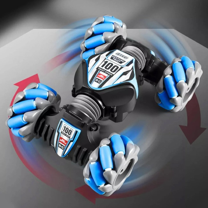 Радиоуправляемая аккумуляторная машинка-перевертыш с пультом управления и световыми эффектами Одесса - изображение 3