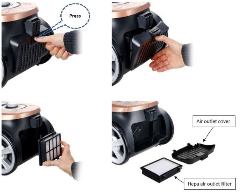 Пилосос циклонний безмішковий SAUBER VCE-125693. 1 bronze-brown Косов - изображение 5