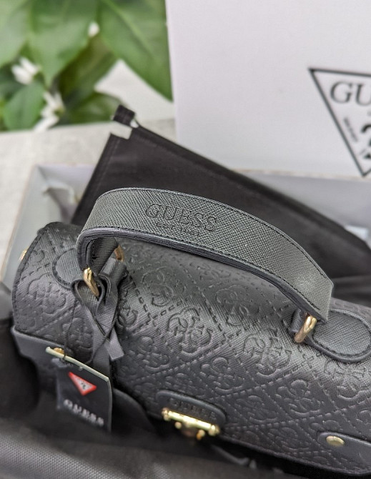 Сумка маленька жіноча Guess міні модна сумочка кросс-боді чорна AN120 Київ - зображення 2