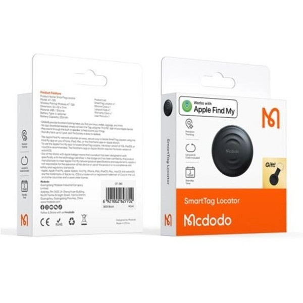 Пошуковий трекер McDodo SmartTag Locator (AT-7201) (for iOS) Black (Код товару:43212) Харків - зображення 2