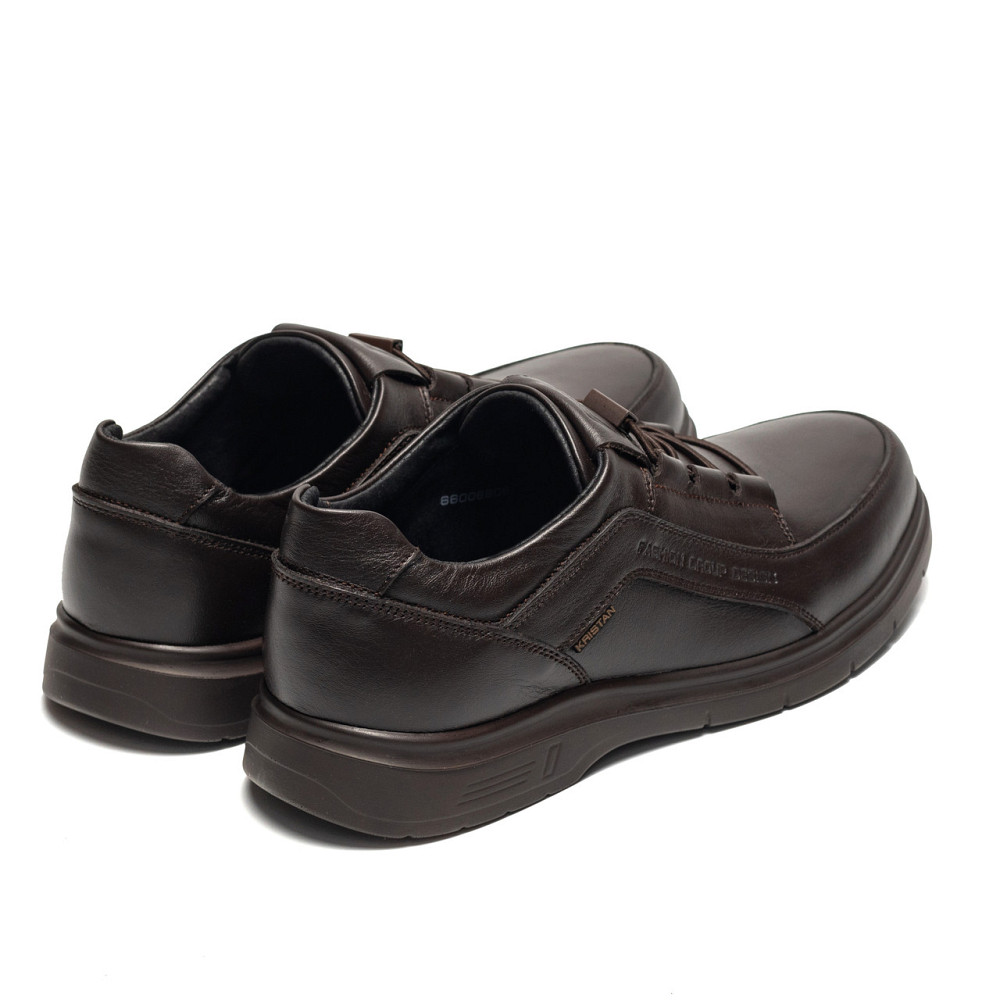 Мужские кожаные туфли Kristan dark chocolate Київ - зображення 4