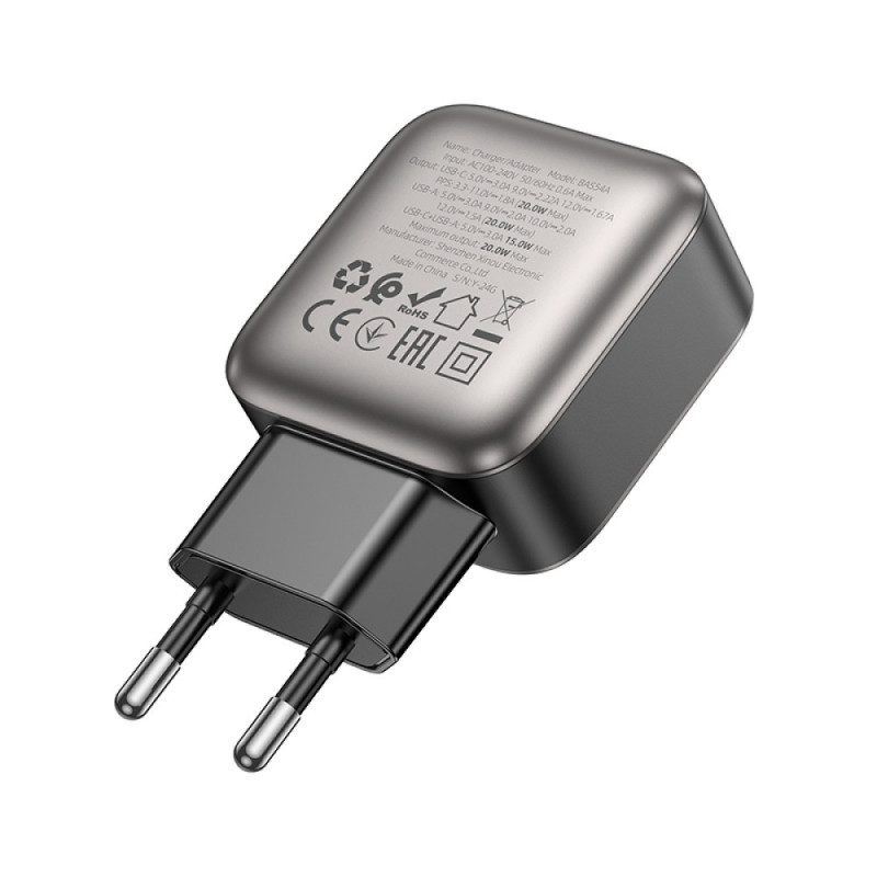 СЗУ Borofone BAS54A Absolute PD20W+QC3.0 (1USB-A/1C) Херсон - изображение 2