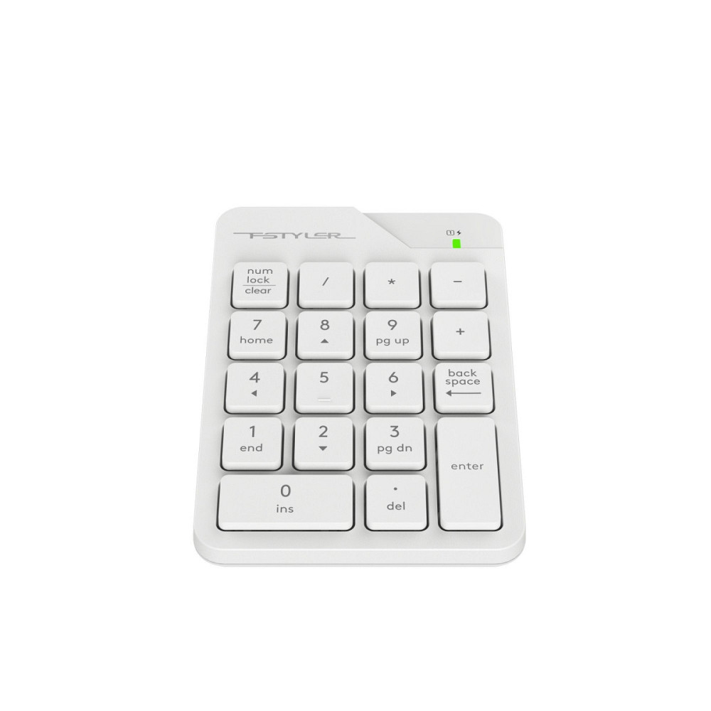 Клавиатура компьютерная безпроводная цифровой блок A4Tech Fstyler Numpad FGK21C(White) белая Київ - зображення 7