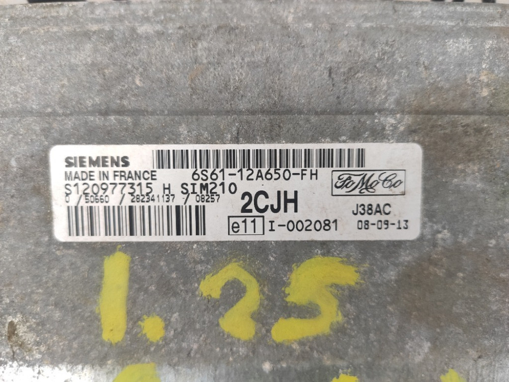 Блок управления двигателем Ford Fusion 1.25 бензин 2002-2012 (6S61-12A650-FH) Ковель - изображение 2