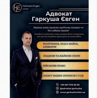 Адвокат з сімейних справ у Києві – розлучення, аліменти, поділ майна. Київ - зображення 1