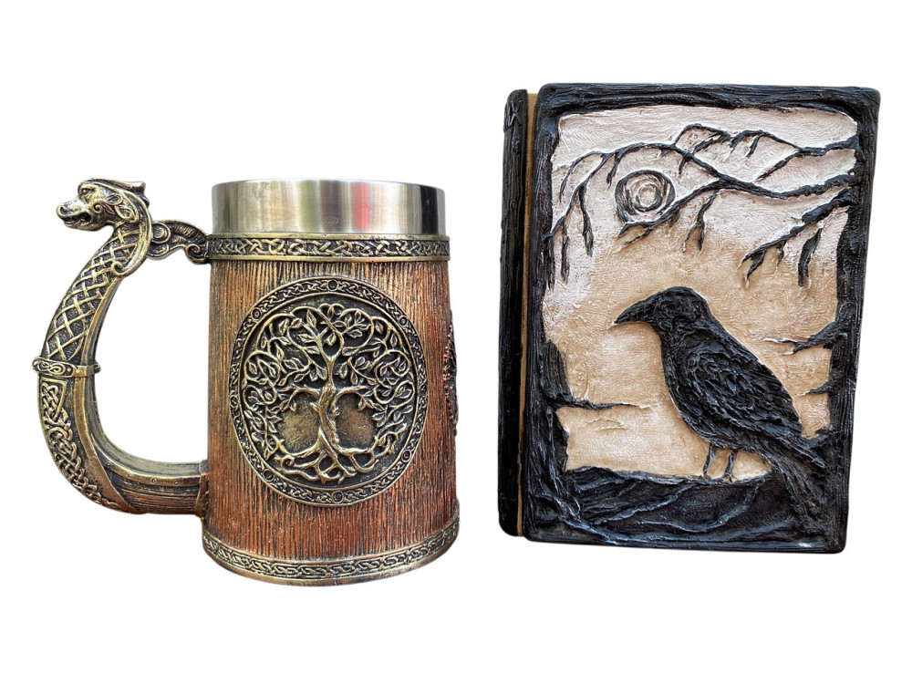 Подарочный набор Кружка 3 Викинг и Дракон и Блокнот 3 «Тень Ворона» Київ - зображення 3