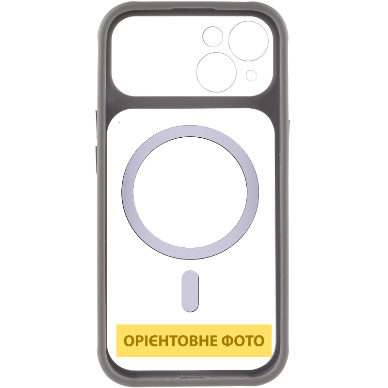 Чехол TPU+PC GETMAN Moon Clear with MagSafe для Apple iPhone 15 (6.1") Херсон - зображення 4