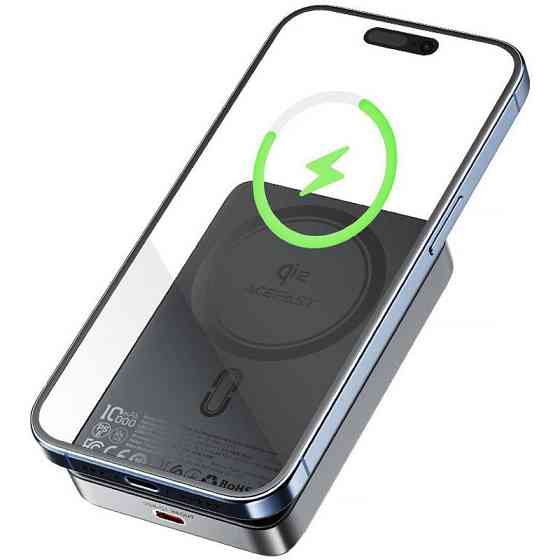 Портативное ЗУ Power Bank Acefast M11 30W Qi2 с БЗУ 10000 mAh Херсон