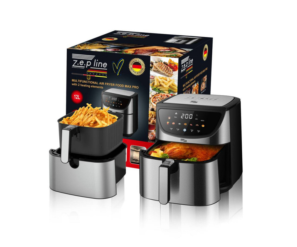 Аэрогриль мультипечь на две тени со съемной корзинкой Zepline ZP-217 12 л 4200 Вт Киев - изображение 1