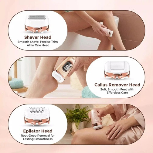 Набор для ухода и депиляции VGR 3 в 1 V-762 GOLD золотистый Киев - изображение 4