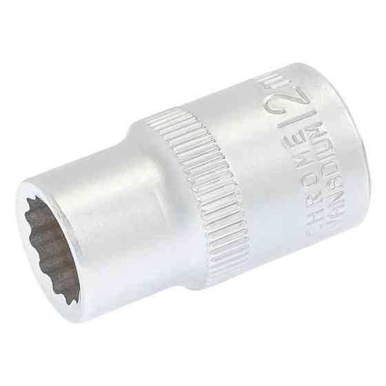 Головка торцевая MASTERTOOL 12-гранная ½" 12 мм L 40 мм CrV 78-0612 Харків