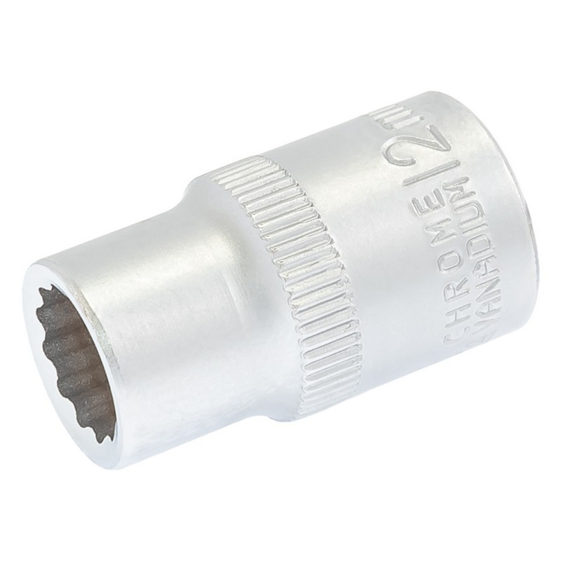 Головка торцевая MASTERTOOL 12-гранная ½" 12 мм L 40 мм CrV 78-0612 Харків - зображення 1