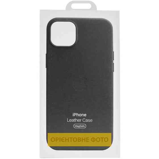 Кожаный чехол Leather Case (AAA) with MagSafe and Animation для Apple iPhone 16 Plus (6.7") Херсон