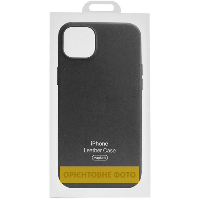 Кожаный чехол Leather Case (AAA) with MagSafe and Animation для Apple iPhone 16 Plus (6.7") Херсон - зображення 4