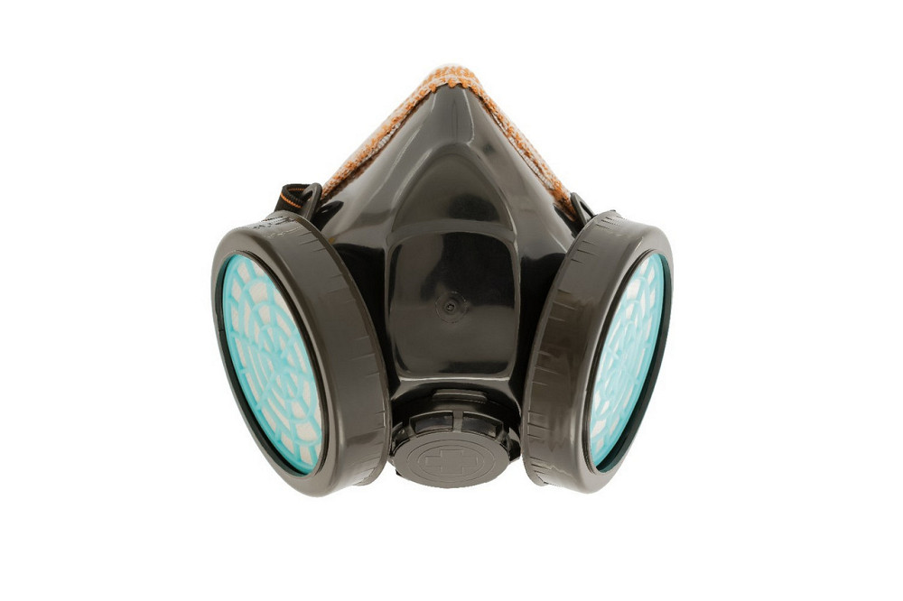 Респиратор-полумаска противопылевой MASTERTOOL FFP1 R EN 149 2 сменных противоаэрозольных фильтра P1 Харків - зображення 2