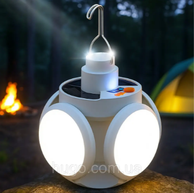 Універсальний кемпінговий ліхтар-лампа BL-2029, 14х12см / Акумуляторний ліхтар на сонячній батареї. Одесса