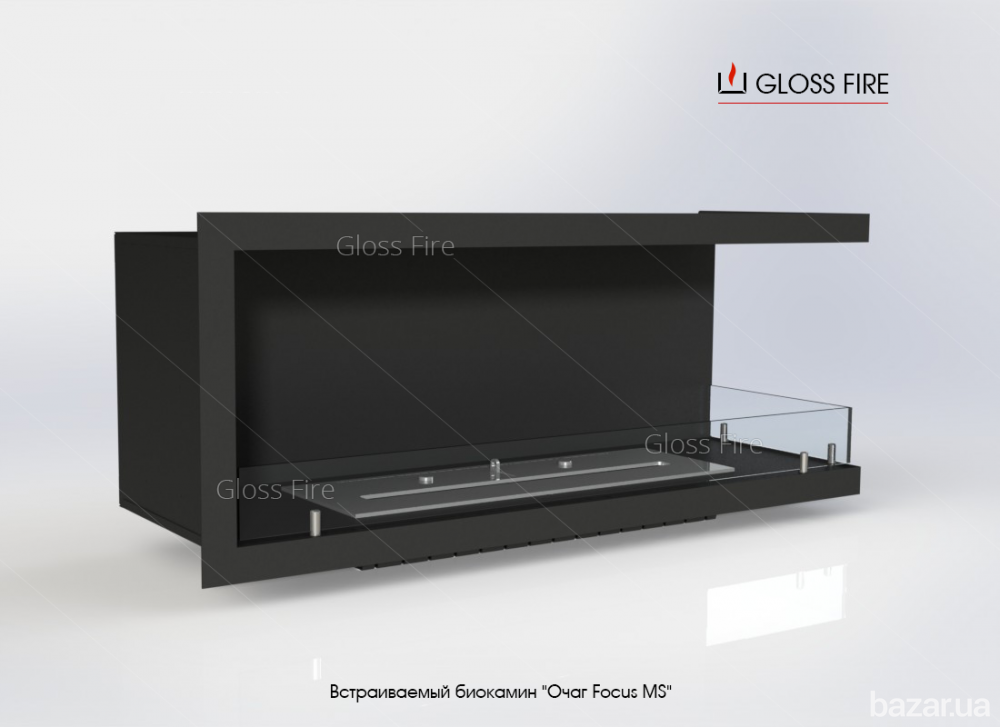 Вбудований біокамін «Очаг 1000 MS-арт.007» Gloss Fire Харьков - изображение 3
