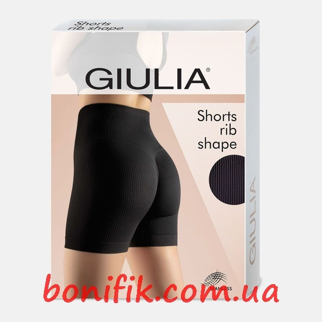 Женские бесшовные шорты с пуш-ап эффектом "Shorts Rib Shape" Кривий Ріг - зображення 1