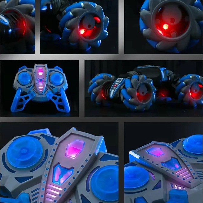 Радиоуправляемая аккумуляторная машинка-перевертыш с пультом управления и световыми эффектами Одесса - изображение 8