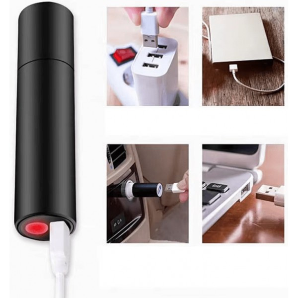 DM Ліхтарик USB Rechargeable Multifunctional Mini Flash Rose Gold (Код товару:25171) Харків - зображення 5