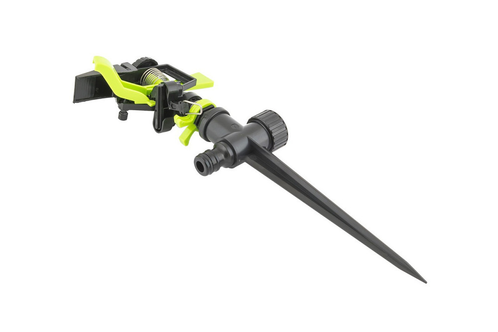 Ороситель для полива MASTERTOOL импульсный ½" 3 режима 20 м на ножке 5.3-13.5 л/мин 92-9323 Харків - зображення 2