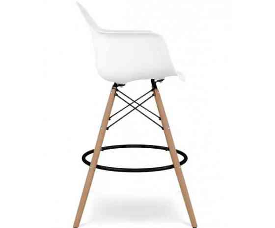 Стілець Тауер Вуд Eames барний високий білий Дніпро