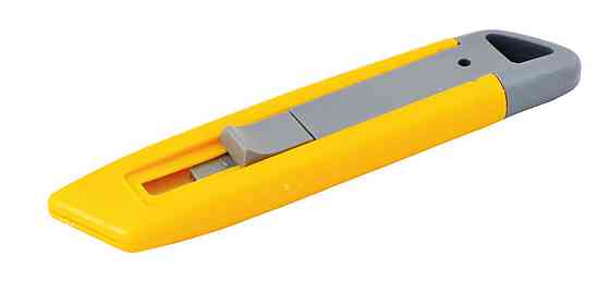 Нож строительный MASTERTOOL трапеция пластиковый корпус безопасное лезвие 17-0301 Харків