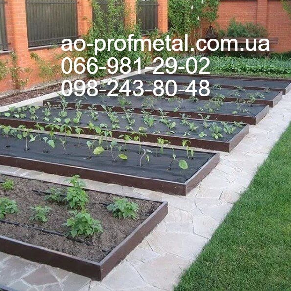Грядки металеві коричневого кольору. Киев - изображение 4