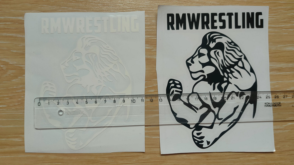 Наклейка на авто Лев rmwrestling Чёрная, Белая Борисполь - изображение 2