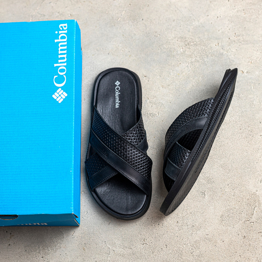 Мужские кожаные  летние шлепанцы-сланцы Columbia Киев - изображение 5
