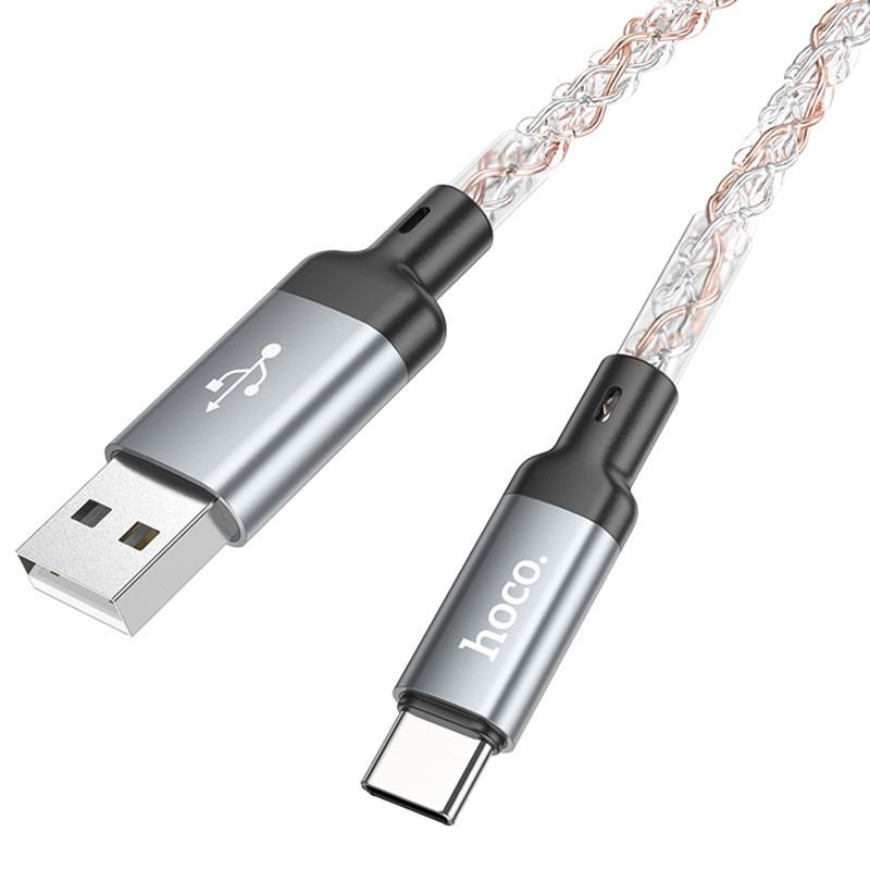 Дата кабель Hoco U112 Shine USB to Type-C 3A (1m) Херсон - зображення 4