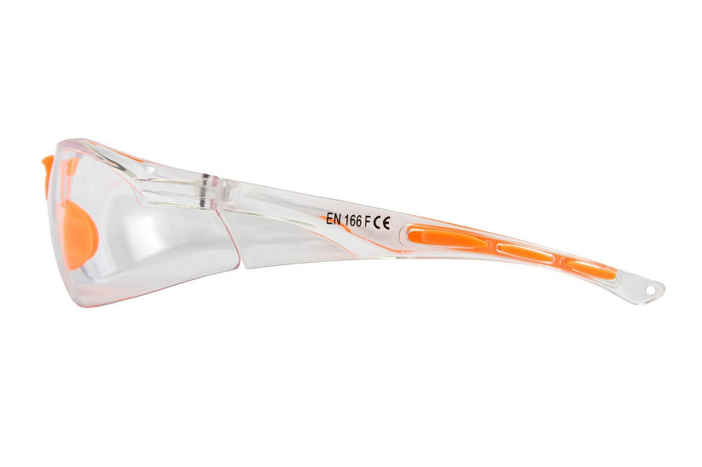 Очки открытые MASTERTOOL линза ANTI-SCRATCH мягкий носоупор противоскользящие дужки l-класс прозрачн Харків - зображення 2