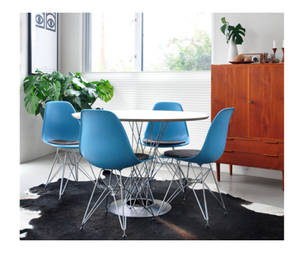 Стілець Тауер ніжки метал пластик блакитний Дніпро - зображення 2